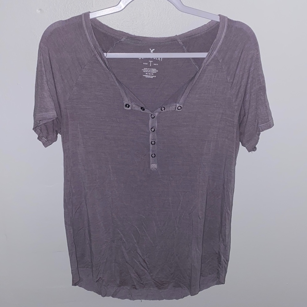aeo henley tee